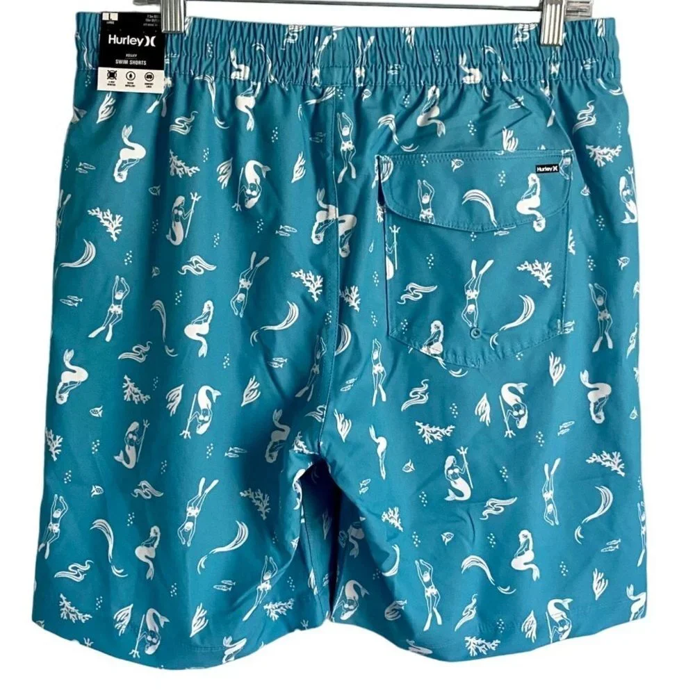 Hurley Volley Swim Shorts Men's Medium Pockets NEW NWT